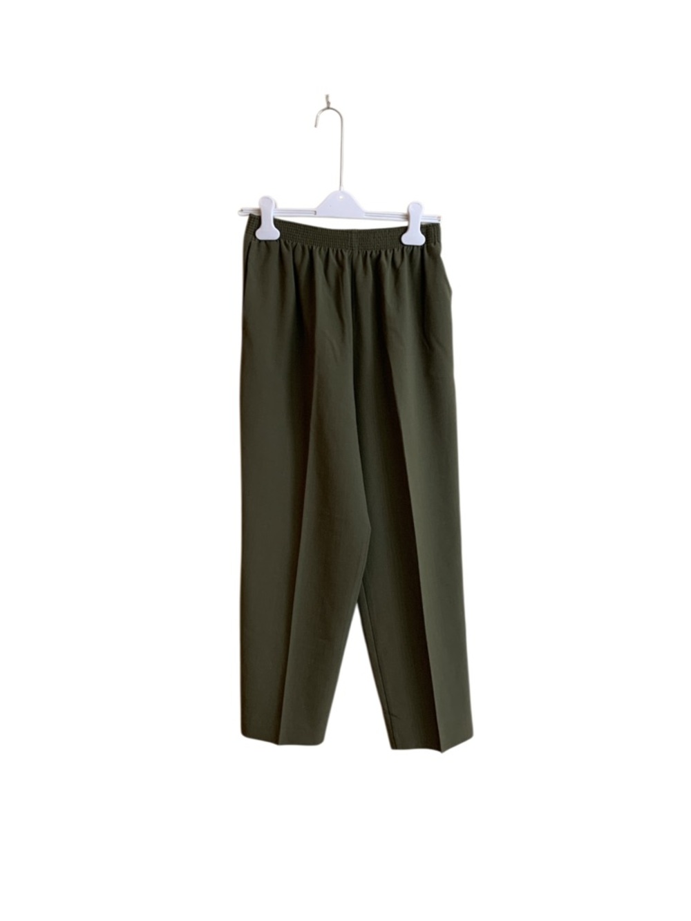Allison Daley Olive Elastic Waist band Women's pantsuit